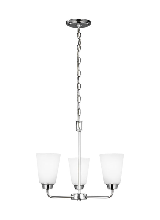 Generation Lighting - 3115203-05 - Three Light Chandelier - Kerrville - Chrome