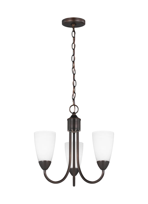 Generation Lighting - 3120203-710 - Three Light Chandelier - Seville - Burnt Sienna