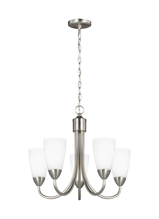 Generation Lighting - 3120205EN3-962 - Five Light Chandelier - Seville - Brushed Nickel