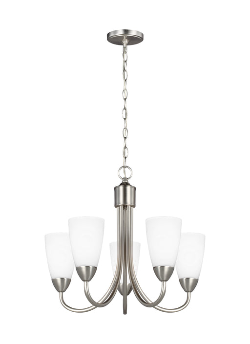 Generation Lighting - 3120205EN3-962 - Five Light Chandelier - Seville - Brushed Nickel