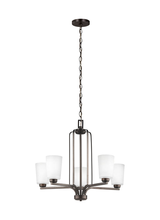 Generation Lighting - 3128905-710 - Five Light Chandelier - Franport - Burnt Sienna