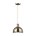 Generation Lighting - 65085-848 - One Light Pendant - Pratt Street Metal - Satin Bronze