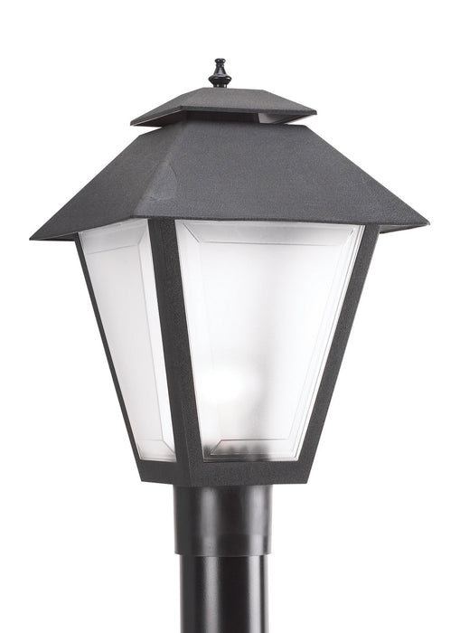 Generation Lighting - 82065EN3-12 - One Light Outdoor Post Lantern - Polycarbonate Outdoor - Black