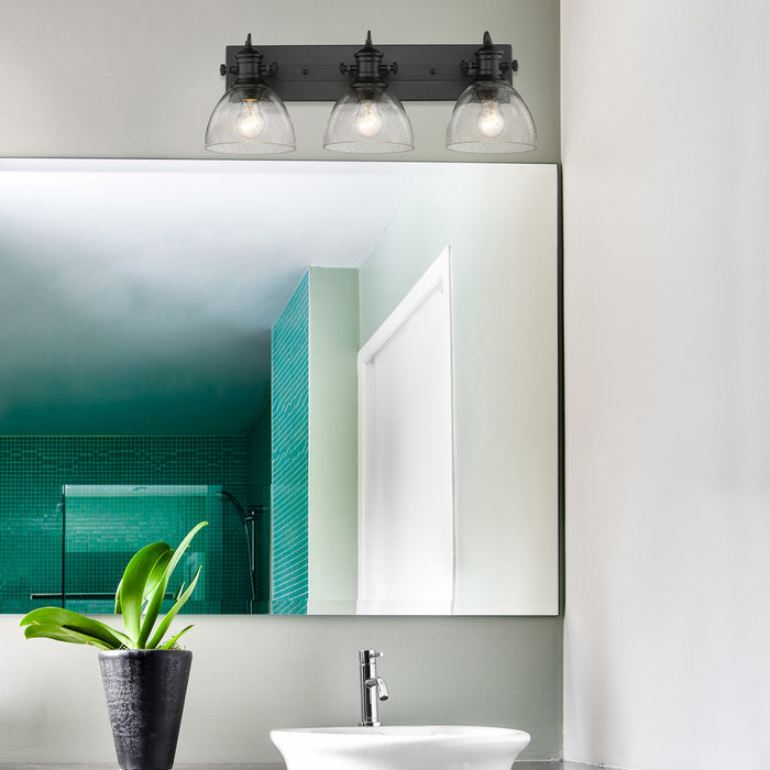 Hines BLK Bath Vanity Light-Bathroom Fixtures-Golden-Lighting Design Store