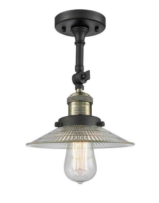 Innovations - 201F-BAB-G2 - One Light Semi-Flush Mount - Franklin Restoration - Black Antique Brass