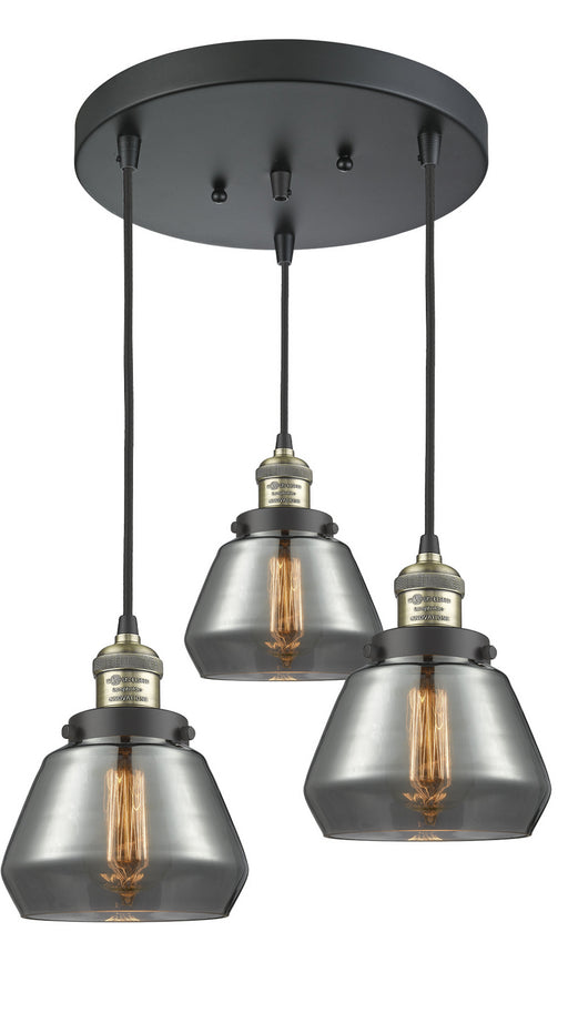 Innovations - 211/3-BAB-G173 - Three Light Pendant - Franklin Restoration - Black Antique Brass