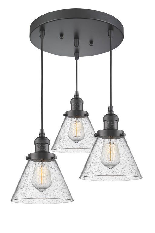 Innovations - 211/3-OB-G44 - Three Light Pendant - Franklin Restoration - Oil Rubbed Bronze