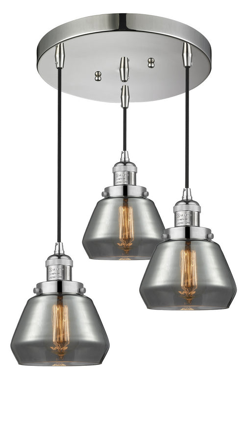 Innovations - 211/3-PN-G173 - Three Light Pendant - Franklin Restoration - Polished Nickel