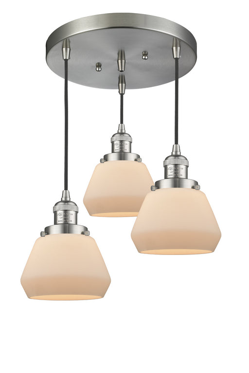 Innovations - 211/3-SN-G171 - Three Light Pendant - Franklin Restoration - Brushed Satin Nickel