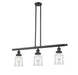 Innovations - 213-BK-G182 - Three Light Island Pendant - Franklin Restoration - Matte Black