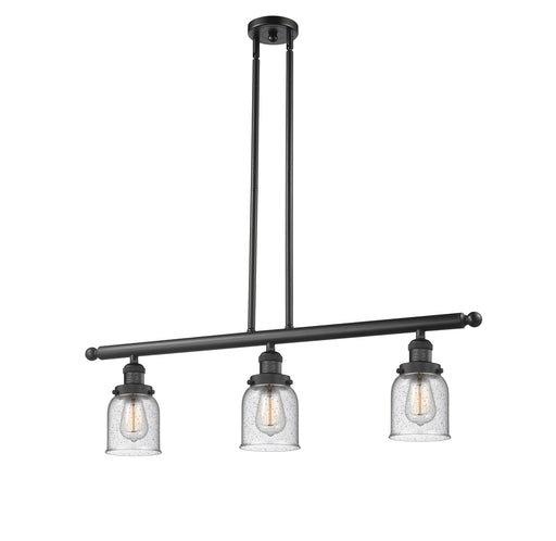 Franklin Restoration Three Light Island Pendant Matte Black