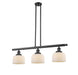 Innovations - 213-BK-G71 - Three Light Island Pendant - Franklin Restoration - Matte Black