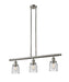 Innovations - 213-SN-G54 - Three Light Island Pendant - Franklin Restoration - Brushed Satin Nickel