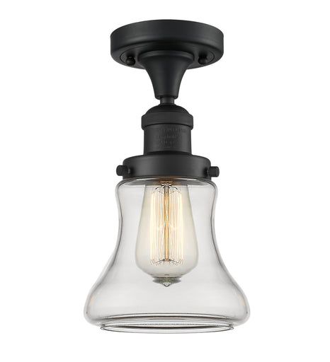 Franklin Restoration One Light Semi-Flush Mount Matte Black