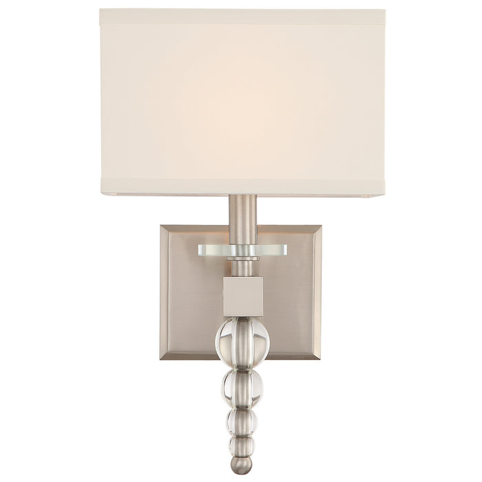 Crystorama - CLO-8892-BN - One Light Wall Mount - Clover - Brushed Nickel