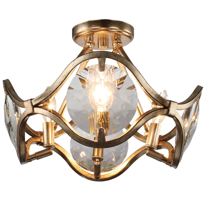 Crystorama - QUI-7624-DT - Four Light Ceiling Mount - Quincy - Distressed Twilight