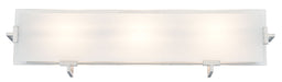 DVI Lighting - DVP14543SN-SSOP - Three Light Vanity - Zurich - Satin Nickel with Silk Screened Opal Glass