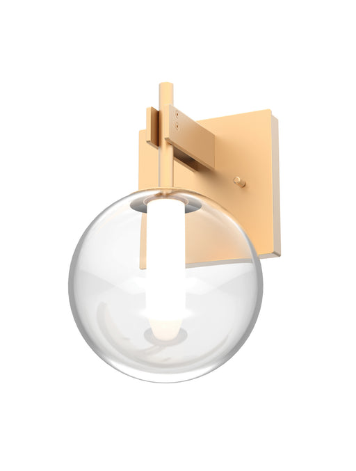 DVI Lighting - DVP27001VBR-CL - One Light Wall Sconce - Courcelette - Venetian Brass with Clear Glass