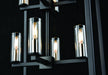 DVI Lighting - DVP28148MF+GR-CL - Eight Light Foyer Pendant - Sambre - Multiple Finishes and Graphite with Clear Glass