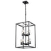 DVI Lighting - DVP28148MF+GR-CL - Eight Light Foyer Pendant - Sambre - Multiple Finishes and Graphite with Clear Glass
