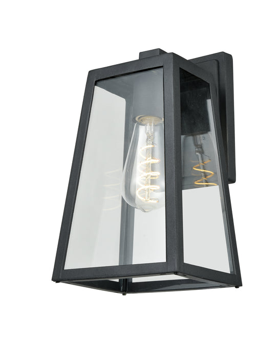 DVI Lighting - DVP30770BK-CL - One Light Outdoor Wall Sconce - Moraine Outdoor - Black with Clear Glass