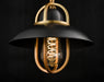 DVI Lighting - DVP31021GR+VBR - One Light Mini-Pendant - Peggy's Cove - Graphite and Venetian Brass