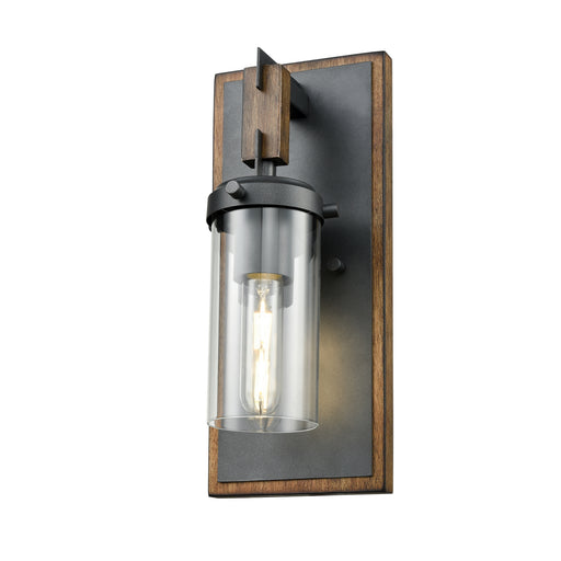 DVI Lighting - DVP38601GR+IW-CL - One Light Wall Sconce - Okanagan - Graphite and Ironwood on Metal with Clear Glass