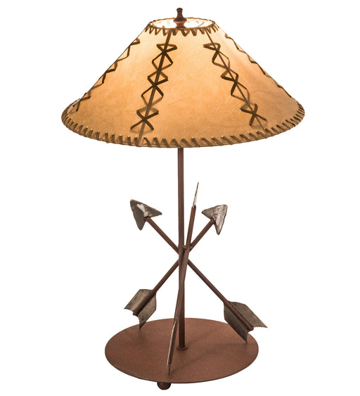Meyda Tiffany - 109374 - One Light Table Lamp - Arrowhead - Steel,Red Rust