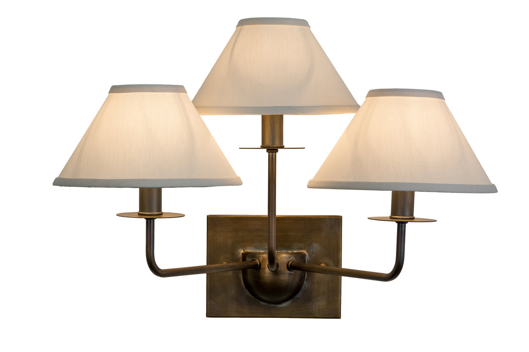 Meyda Tiffany - 155477 - Three Light Wall Sconce - Annacostia - Antique,Antique Brass