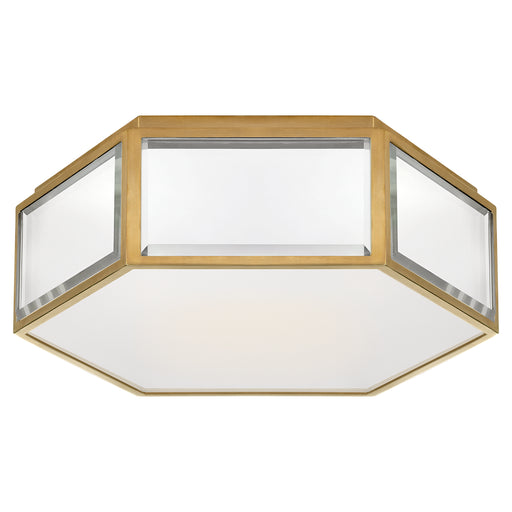 Visual Comfort - KS 4120MIR/SB-FG - Two Light Flush Mount - Bradford - Mirror and Soft Brass