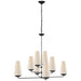 Visual Comfort - ARN 5205AI-L - Eight Light Chandelier - Fontaine - Aged Iron