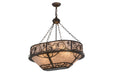 Meyda Tiffany - 167958 - Eight Light Oblong Pendant - Whispering Pines - Antique Copper,Burnished