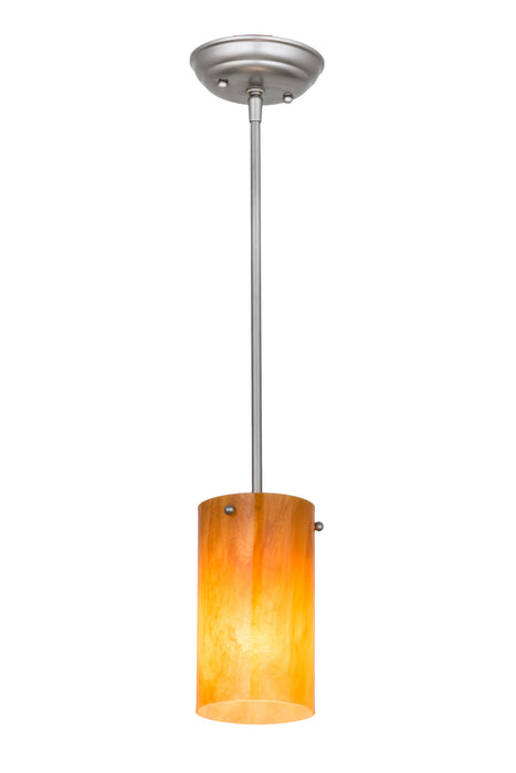 Meyda Tiffany - 167977 - One Light Mini Pendant - Cilindro - Brushed Nickel