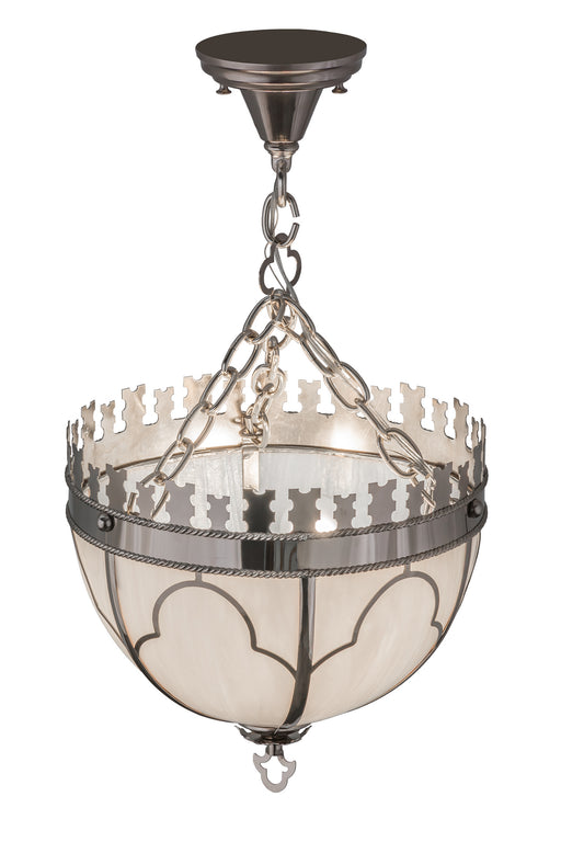Meyda Tiffany - 168837 - Three Light Inverted Pendant - Gothic - Polished Nickel