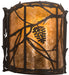 Meyda Tiffany - 197900 - One Light Wall Sconce - Whispering Pines - Wrought Iron