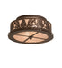 Meyda Tiffany - 199346 - Two Light Flushmount - Mountain Pine - Mahogany Bronze