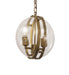 Meyda Tiffany - 200008 - Two Light Pendant - Bola - Brass Tint,Crystal
