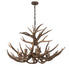 Meyda Tiffany - 200431 - Eight Light Chandelier - Antlers - Antique Copper