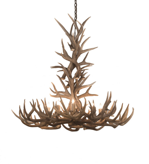 Meyda Tiffany - 200436 - Eight Light Chandelier - Antlers - Antique Copper