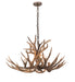 Meyda Tiffany - 200437 - Four Light Chandelier - Antlers - Custom,Brass Tint