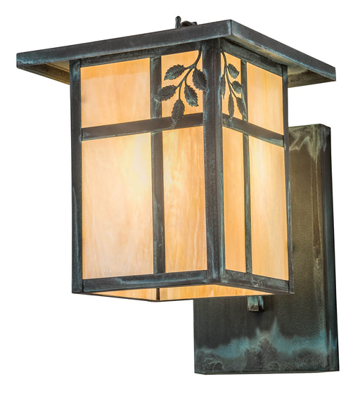 Meyda Tiffany - 53703 - One Light Wall Sconce - Hyde Park - Verdigris,Brushed Aluminum