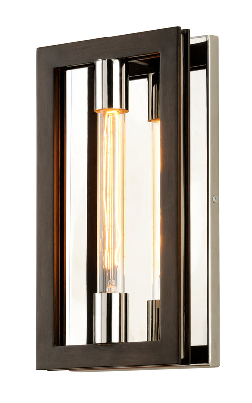 Troy Lighting - B6181 - One Light Wall Sconce - Enigma - Bronze With Polished Stainless