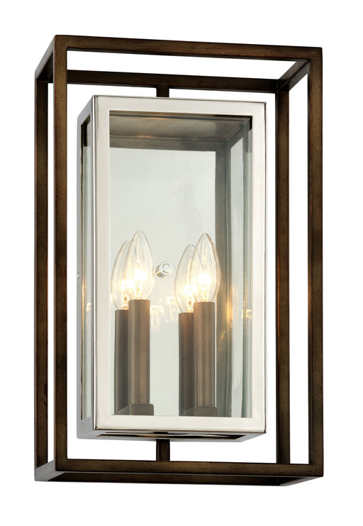 Troy Lighting - B6513 - Two Light Wall Mount - Morgan - Bronze With Polished Stainless