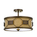 Cal Lighting - FX-3681-3 - Three Light Pendant - Ragusa - Rust