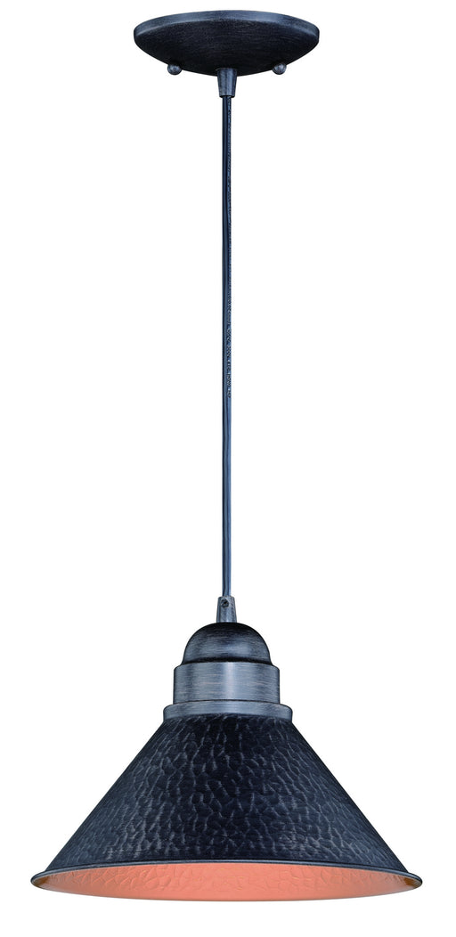 Vaxcel - T0349 - One Light Outdoor Pendant - Outland - Aged Iron/Light Gold