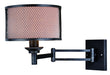 Vaxcel - W0260 - One Light Swing Arm Wall Light - Polk - Warm Pewter