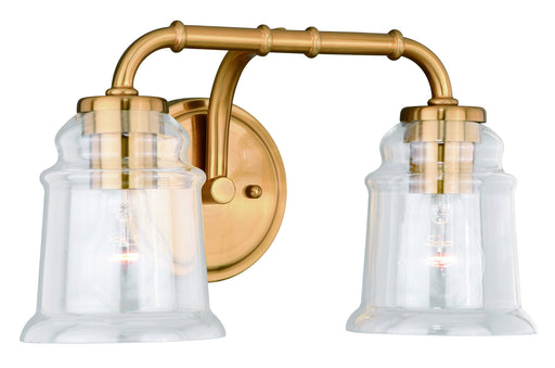 Vaxcel - W0263 - Two Light Vanity - Toledo - Natural Brass