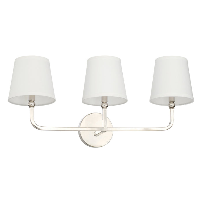 Capital Lighting - 119331PN-674 - Three Light Vanity - Dawson - Polished Nickel