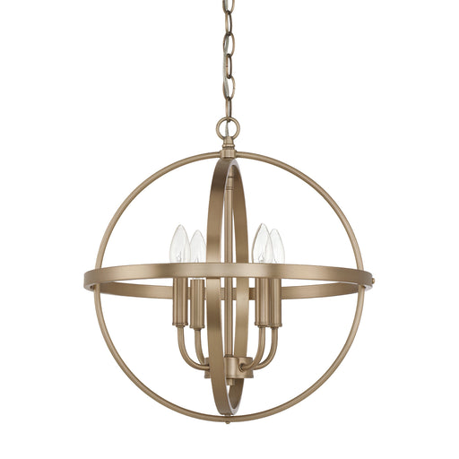 Capital Lighting - 317541AD - Four Light Pendant - Independent - Aged Brass