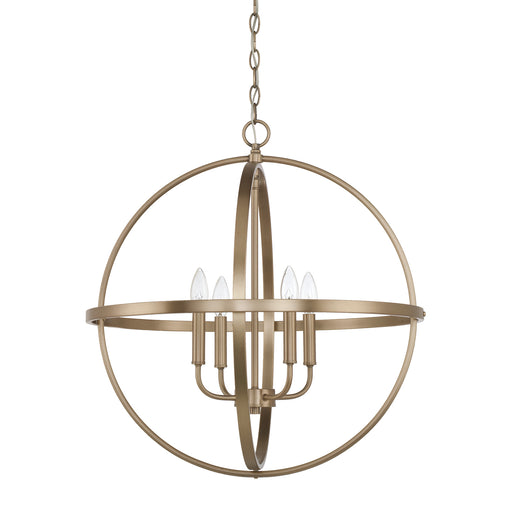 Capital Lighting - 317542AD - Four Light Pendant - Independent - Aged Brass
